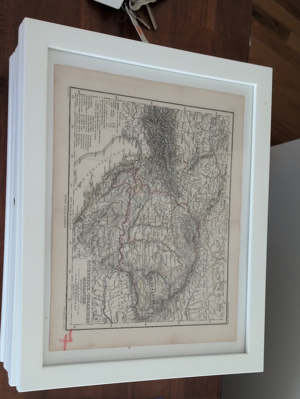 Vintage Framed Map